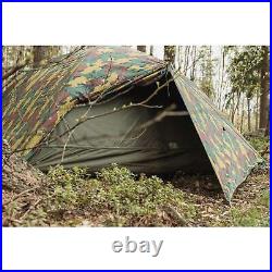 Genuine Belgian Military two-person tent waterproof ripstop jigsaw tabernacle