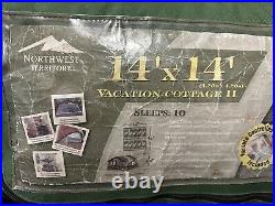 Giant 14x14 196sqft 92 Tall Northwest Territory Vacation Cottage II 10 Man Tent