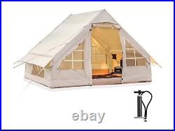 Glamping Outdoor Inflatable Camping Tent with Pump Easy Setup Pop-up tent4-6person