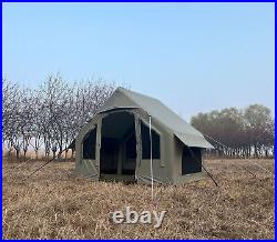 Glamping Tent with Rain Fly Pop-up Inflatable 2-3 Persons Waterproof YurtsTent
