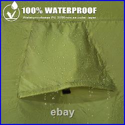 Gohimal Pickup Truck Tent, Waterproof Pu2000Mm Double Layer for 5.5-6.5 FT Truck