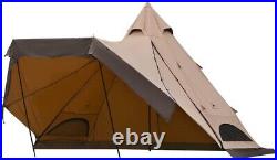 Hot Tent Canvas Tent with Stove Jack 13.62ftHigh9.2ft 3-4 Person, 4 Season