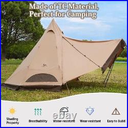 Hot Tent Canvas Tent with Stove Jack 13.62ftHigh9.2ft 3-4 Person, 4 Season