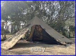 Hot Tent with Stove Jack 4-8 Person Large Teepee Tent for Family Camping 1 I