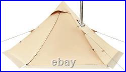 Hot Tent with Stove Jack Warm Winter Wind-Proof Canvas Cold Weather 4 Season Snow