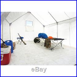 Hunting Canvas Wall Tent & Frame Guide Outfitter Spike Base Camp Cabin 4 Seasons