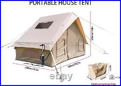 Inflatable Camping Tent With Skylight And Stove Jack Easy Setup Waterproof Outdoor