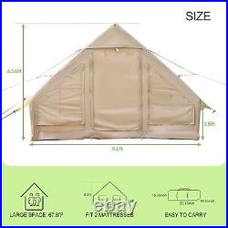 Inflatable Camping Tent with Pump, 4-5 Person Inflatable Glamping Tent