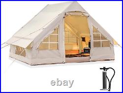 Inflatable Camping Tent with Pump Easy Setup Cabin Waterproof Outdoor Blow Up
