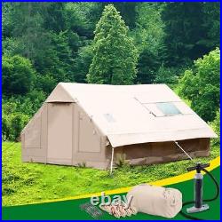 Inflatable Tent for Camping, 6-8 Persons Blow Up Glamping Tent, Large 4 Seaso