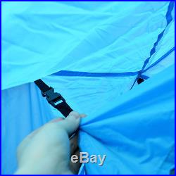 Instant Automatic PopUp Dome Camping Hiking Waterproof 4 Person Family Tent Blue