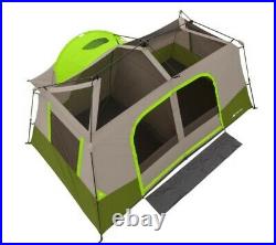 Instant Cabin 11 Person Camping Tent 14 x 14 Outdoor Hiking Tailgating Pop Up