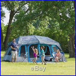 Instant Cabin Tent 10-Person Dark Rest Shelter Outdoor Camping Hanging Organizer