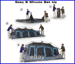 Instant Cabin Tent Big 10 Person Dark Rest Large Camping Family Waterproof Rain