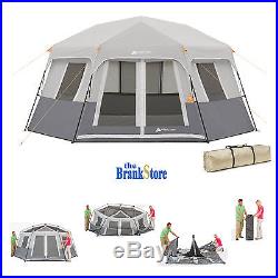 Instant Cabin Tent Ez Pop Up Hexagon Tents 8 Person Outdoor Camping Shelter