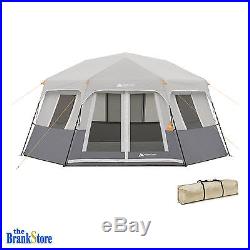 Instant Cabin Tent Ez Pop Up Hexagon Tents 8 Person Outdoor Camping Shelter