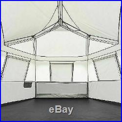Instant Cabin Tent Ez Set Pop Up Hexagon 8 Person Outdoor Camping Shelter Tents