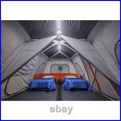 Instant Cabin Tent Integrated Led Lights No Assembly Required Rain 3 Room Large