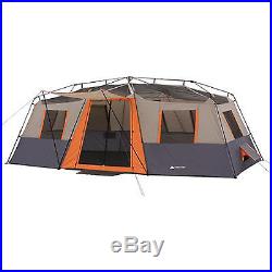 Instant Camping Tent 12 Person Cabin Outdoor Family Hiking Travel Shelter Orange