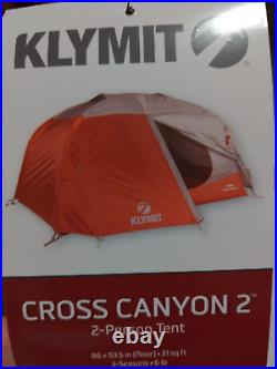 KLYMIT 09C2RD01B Cross Canyon 2 Tent 2 Person Gray