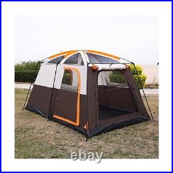 KTT Large Tent 6 Person, Family Cabin Tents, Straight Wall, 3 Doors and 3 Window