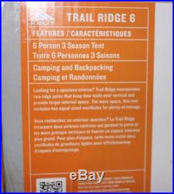 Kelty Trail Ridge 6 Person 3 Season Camping Tent MSRP $400 NEW