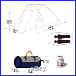 KingCamp 2 Person 4 Season Alps Mountaineering Tent Aluminum Poles Backpack Tent