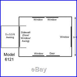 Kodiak Canvas Cabin Tent 6121 12 x 9 6-Person Capacity