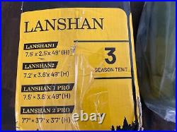 LANSHAN 3 season tent GREEN 1 or 2 person backpacking tent