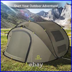 LARGE 4P Instant Tent QUICK SETUP Waterproof