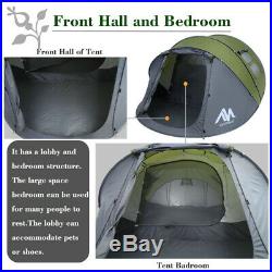 Large 5-6Person Dome Family Pop Up Tent Double Layer Waterproof Portable Camping