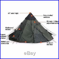 Large Camping Tent 6 Person Family Teepee Outdoor Shelter Hiking Equipment Gear
