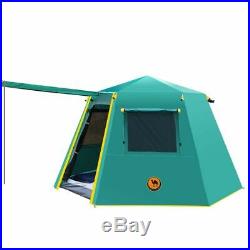Large Camping Tent Waterproof Big Automatic Outdoor Aluminum Pole 3-4 Persons