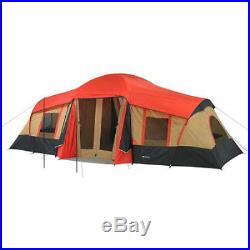 Large Family Cabin Tent Camping Hiking Outdoor Ozark Canopy 10 Person 3 Room New