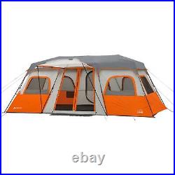Large Outdoor 12 Person Instant 3 Room Cabin Camping Tent withLED Lighted Pole