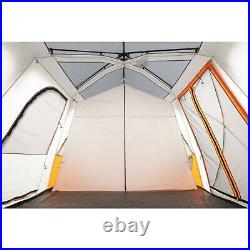 Large Outdoor 12 Person Instant 3 Room Cabin Camping Tent withLED Lighted Pole