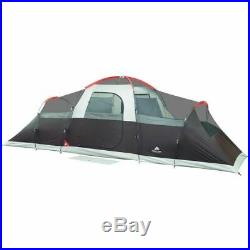 Large Tent Camping Outdoor Ozark Trail 3 Room 10 Person Waterproof Camp BBQ NEW