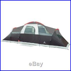 Large Tent Camping Outdoor Ozark Trail 3 Room 10 Person Waterproof NO TAX