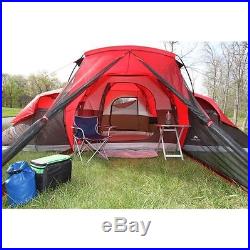 Large Tent Camping Outdoor Ozark Trail 3 Room 10 Person Waterproof NO TAX