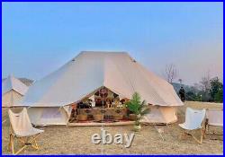 Large Waterproof Cotton Canvas Glamping Emperor Bell Tent Campsite Hotel Tent