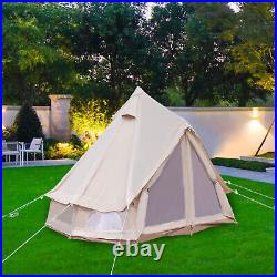 Luxury Glamping Tent All Year Living Polyester Cotton Bell Tent 3m Waterproof