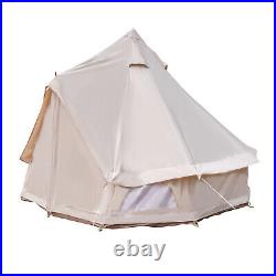 Luxury Glamping Tent All Year Living Polyester Cotton Bell Tent 3m Waterproof