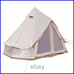 Luxury Glamping Tent All Year Living Polyester Cotton Bell Tent 3m Waterproof