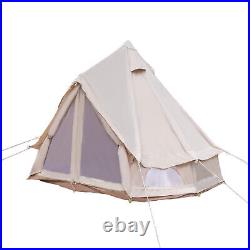 Luxury Glamping Tent All Year Living Polyester Cotton Bell Tent 3m Waterproof