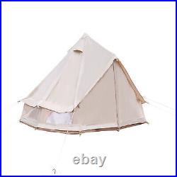 Luxury Glamping Tent All Year Living Polyester Cotton Bell Tent 3m Waterproof