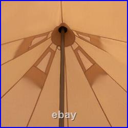 Luxury Glamping Tent All Year Living Polyester Cotton Bell Tent 3m Waterproof