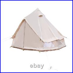 Luxury Glamping Tent All Year Living Polyester Cotton Bell Tent 3m Waterproof