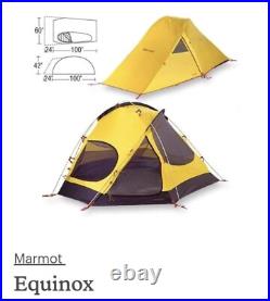 MARMOT EQUINOX 2 Tent, 2 PERSON, 3 SEASON Backpacking Lightweight