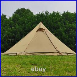 MCETO Outdoor Camping Tent 4-Season Teepee Tent Versatile Pyramid Tent V1K4