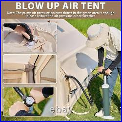 MOPHOTO 6 Person Inflatable Camping Tent with Pump Air Tent Glamping CampingTent